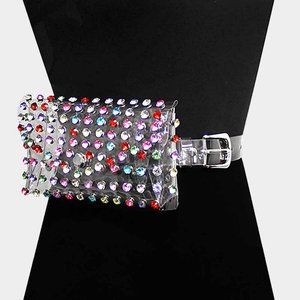 Multi Bling Waist Belt Bag